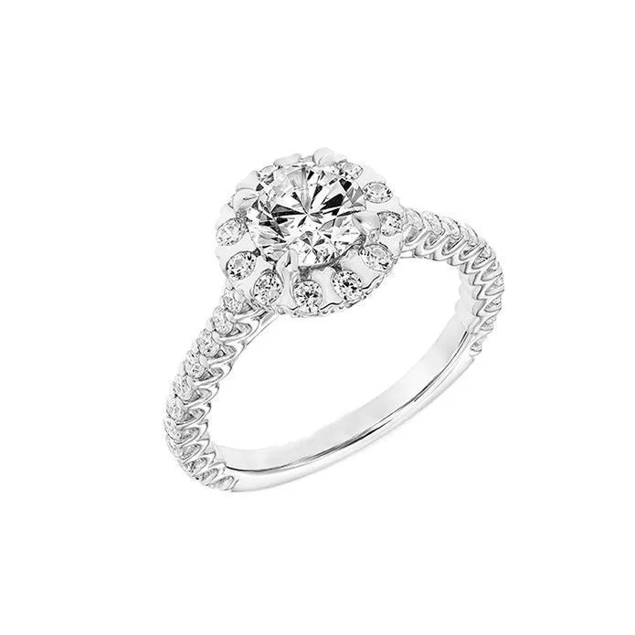 Rings GB Brilliant Cut 190 Carats Natural Earth Mined Diamond Solitaire Ring With Accents Rings GB Brilliant Cut 190 Carats Natural Earth Mined Diamond Solitaire Ring With Accents