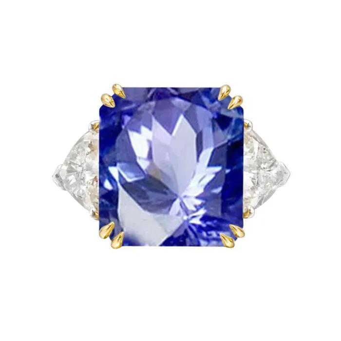 Rings GB Gold 10 Carat Genuine Sapphire Ring