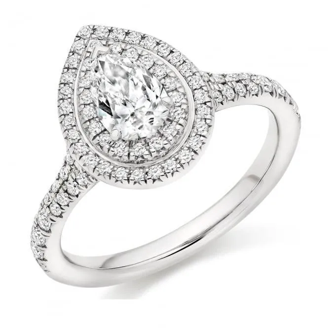 Rings GB Pear Cut Halo Genuine Natural Earth Mined Diamond Engagement Ring 178 Carats White Gold 14K Rings GB Pear Cut Halo Genuine Natural Earth Mined Diamond Engagement Ring 178 Carats White Gold 14K