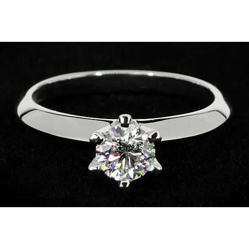 Rings GB Real Natural Earth Mined Diamond Solitaire Round Promise Ring 1 Carat White Gold 14K Rings GB Real Natural Earth Mined Diamond Solitaire Round Promise Ring 1 Carat White Gold 14K