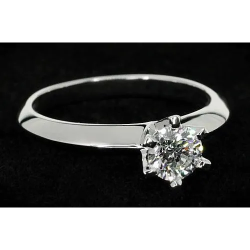 Rings GB Real Natural Earth Mined Diamond Solitaire Round Promise Ring 1 Carat White Gold 14K Rings GB Real Natural Earth Mined Diamond Solitaire Round Promise Ring 1 Carat White Gold 14K