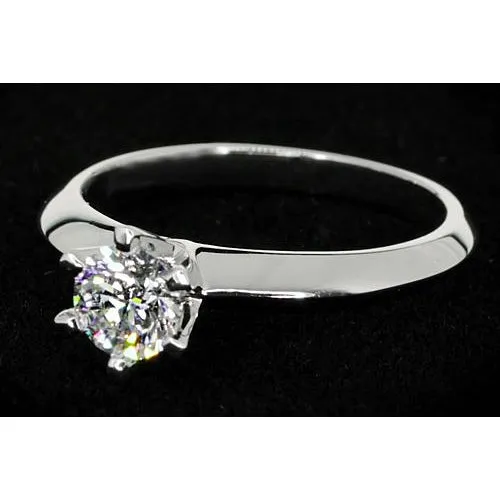 Rings GB Real Natural Earth Mined Diamond Solitaire Round Promise Ring 1 Carat White Gold 14K Rings GB Real Natural Earth Mined Diamond Solitaire Round Promise Ring 1 Carat White Gold 14K