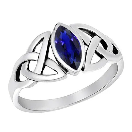 Rings HarryChadEntcom Marquise Gemstone Ring 150 Ct Knot Style Bezel Set Sapphire Rings HarryChadEntcom Marquise Gemstone Ring 150 Ct Knot Style Bezel Set Sapphire