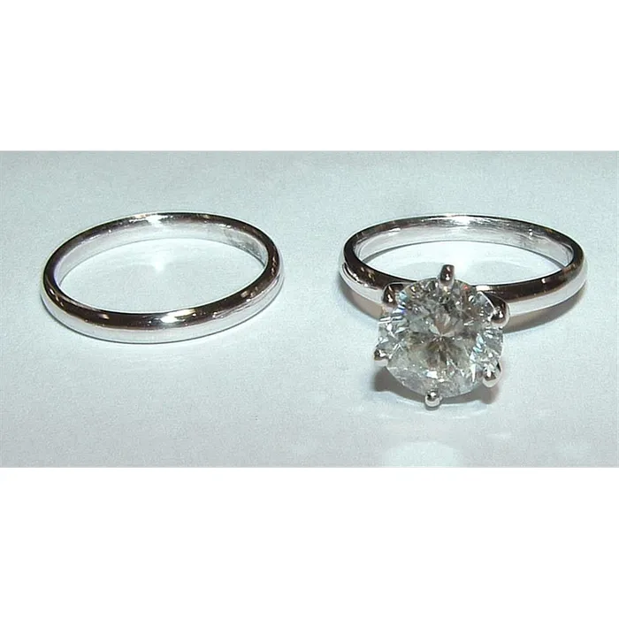 Rings Natural Earth Mined Diamond 2 Ct Solitaire Engagement Ring White Gold GB Rings Natural Earth Mined Diamond 2 Ct Solitaire Engagement Ring White Gold GB