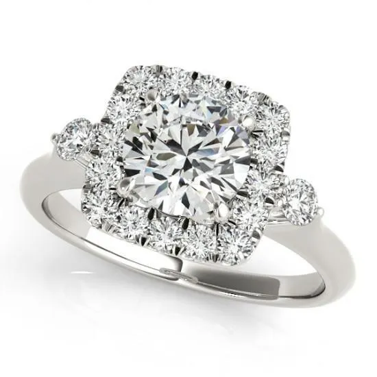Rings Natural Earth Mined Diamond Halo Ring 150 Carats White Gold 14K Women Jewelry New GB Rings Natural Earth Mined Diamond Halo Ring 150 Carats White Gold 14K Women Jewelry New GB