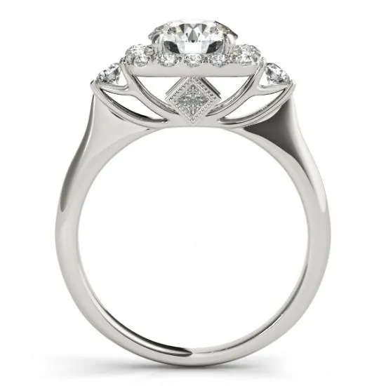 Rings Natural Earth Mined Diamond Halo Ring 150 Carats White Gold 14K Women Jewelry New GB Rings Natural Earth Mined Diamond Halo Ring 150 Carats White Gold 14K Women Jewelry New GB