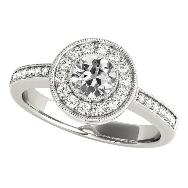 Round Halo Old Cut Natural Earth Mined Diamond Ring Bezel Set 350 Carats Milgrain Shank HarryChadEntcom Rings Round Halo Old Cut Natural Earth Mined Diamond Ring Bezel Set 350 Carats Milgrain Shank HarryChadEntcom Rings