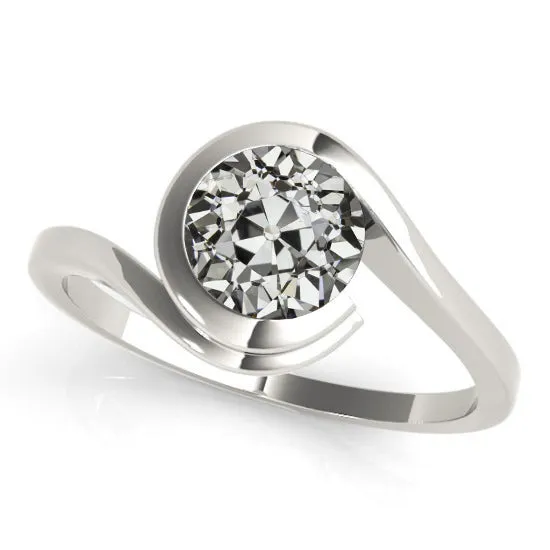 Round Old Cut Natural Earth Mined Diamond Solitaire Ring Twisted Shank 2 Carats HarryChadEntcom Rings Round Old Cut Natural Earth Mined Diamond Solitaire Ring Twisted Shank 2 Carats HarryChadEntcom Rings