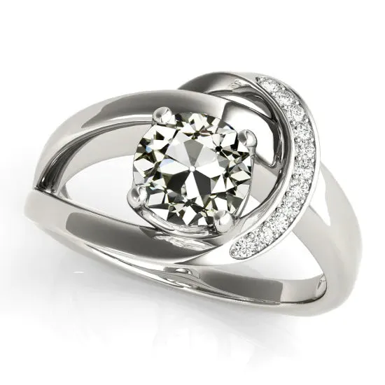 Round Old Miner Genuine Natural Earth Mined Diamond Fancy Ring 14K White Gold 6 Carats HarryChadEntcom Rings Round Old Miner Genuine Natural Earth Mined Diamond Fancy Ring 14K White Gold 6 Carats HarryChadEntcom Rings