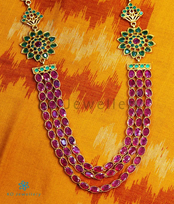 Silversmith Necklaces The Aham Silver Layered Necklace Red