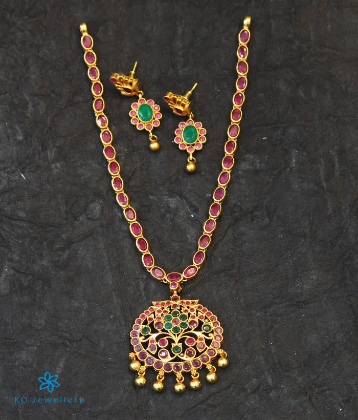 Silversmith Necklaces The Kira Silver Peacock Kemp Necklace