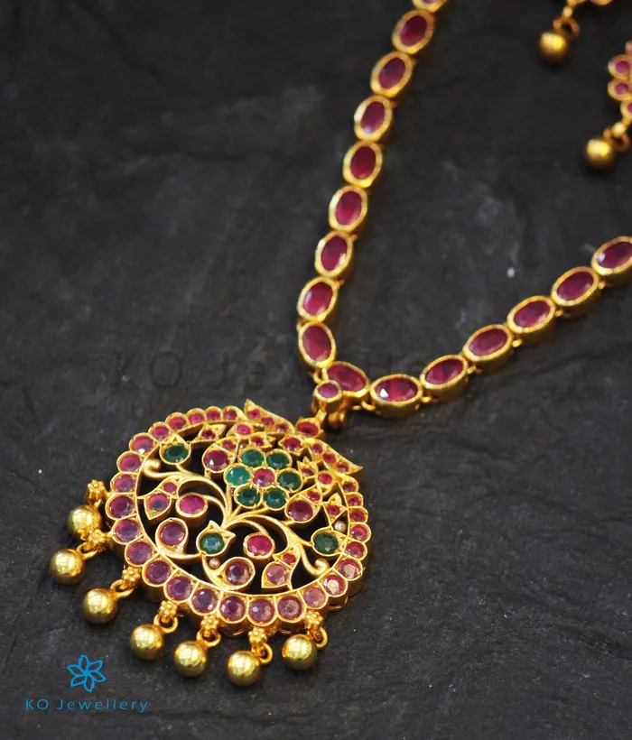 Silversmith Necklaces The Kira Silver Peacock Kemp Necklace