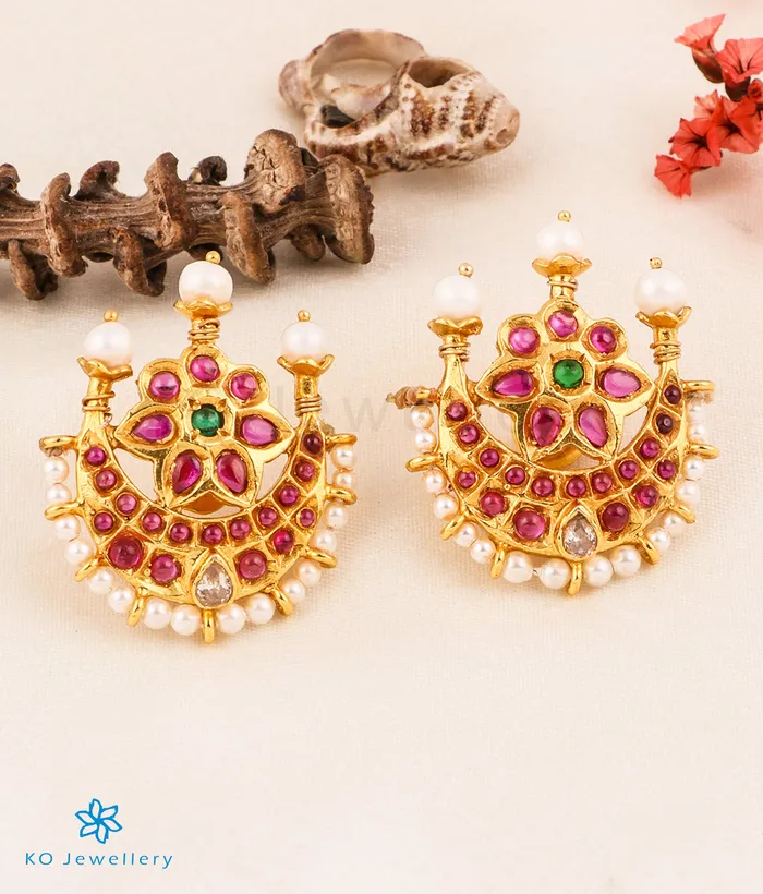 Silversmith The Chandrodaya Silver Pearl Earrings Earrings