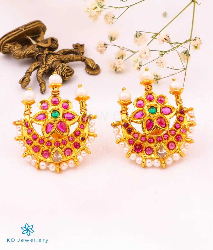 Silversmith The Chandrodaya Silver Pearl Earrings Earrings