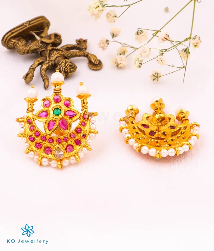 Silversmith The Chandrodaya Silver Pearl Earrings Earrings