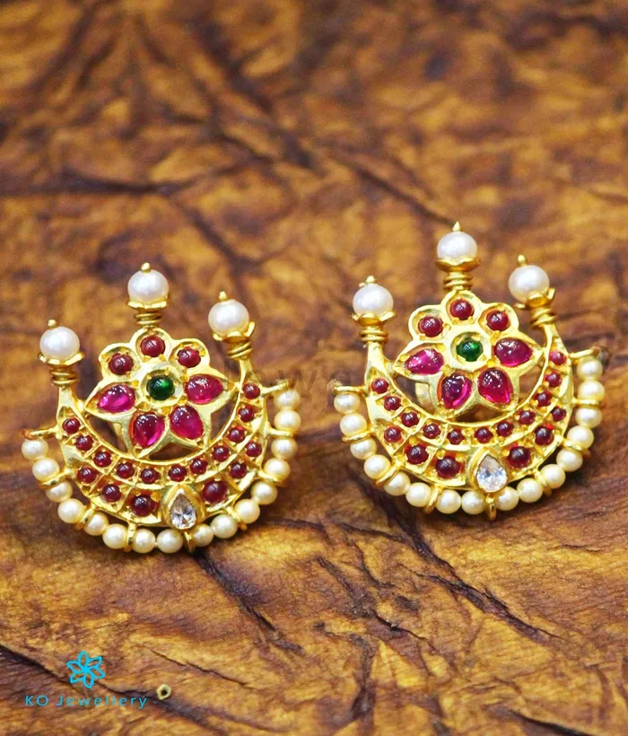 Silversmith The Chandrodaya Silver Pearl Earrings Earrings