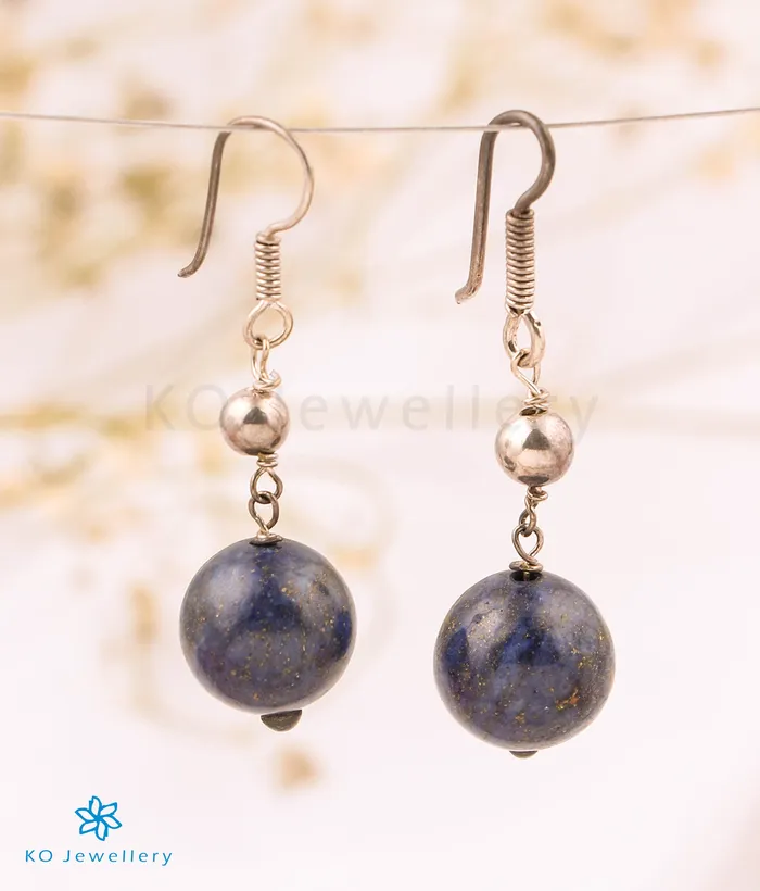 The Blue Lapis Silver Gemstone Earring Gemstone Earrings