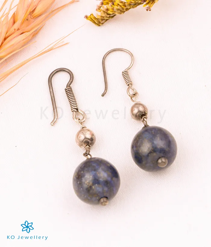 The Blue Lapis Silver Gemstone Earring Gemstone Earrings