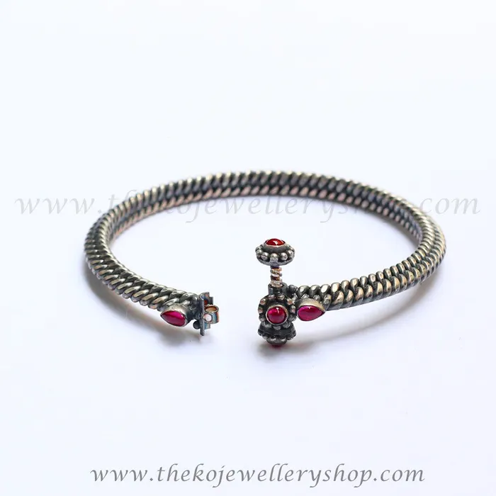 The Classic Golusu Antique Silver Openable Bracelet OxidisedSize2226 Silversmith Bracelets