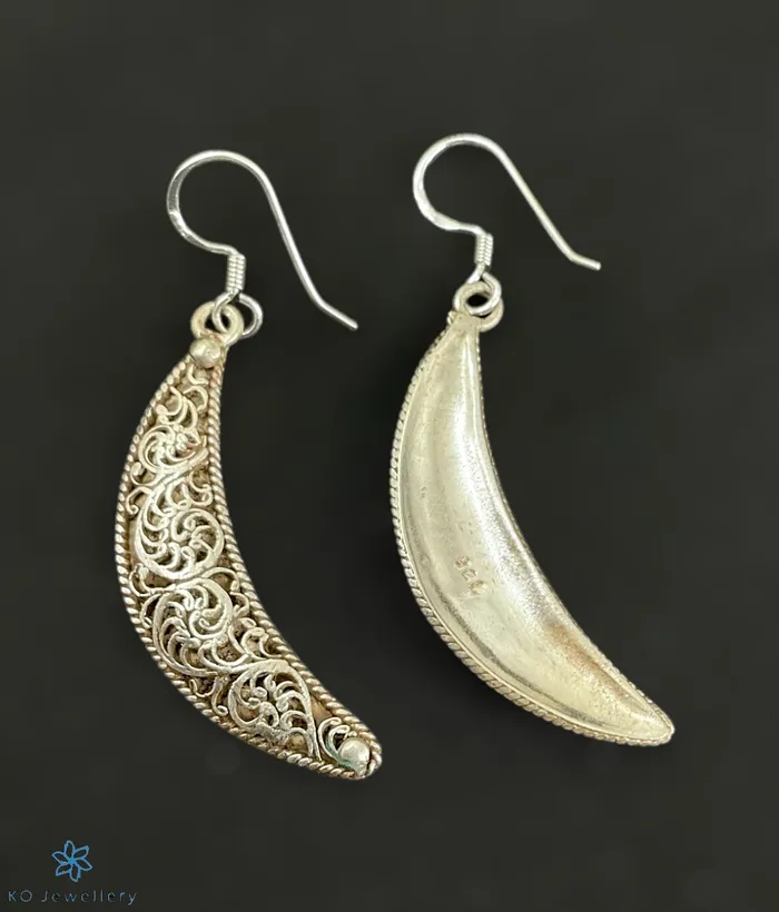 The Kriya Silver Earrings Jaipur Earrings