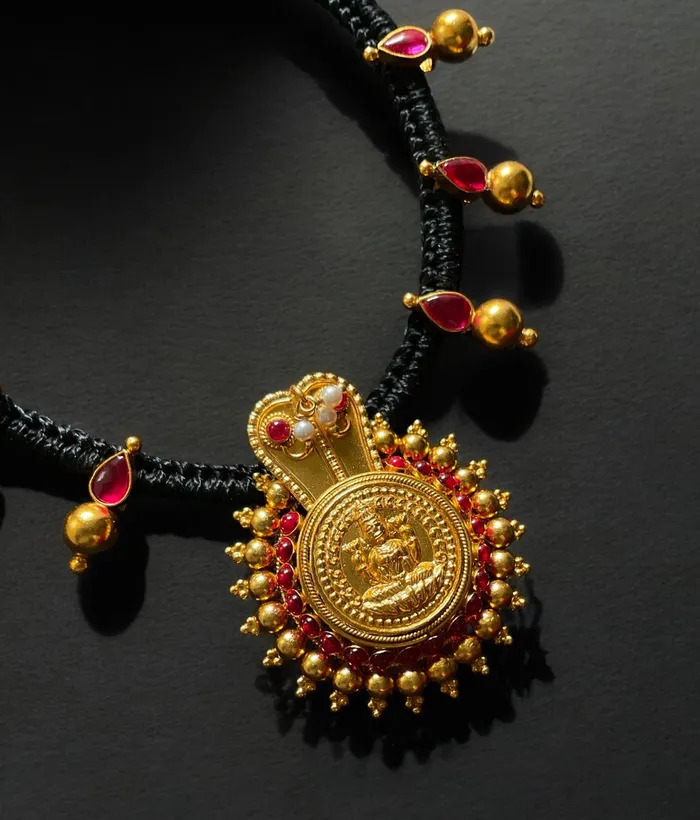 The Vijeta Silver Kodava Thread Necklace Silversmith Necklaces