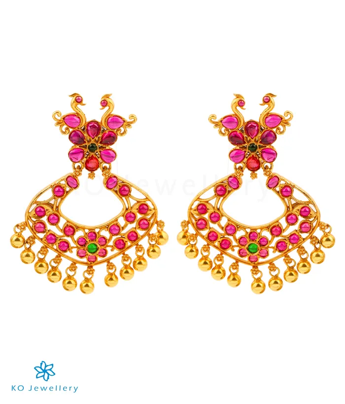The Zikhin Silver Chand Bali Earrings pallavi Earrings
