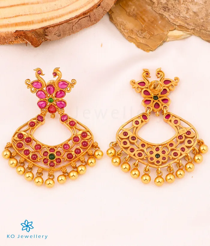 The Zikhin Silver Chand Bali Earrings pallavi Earrings