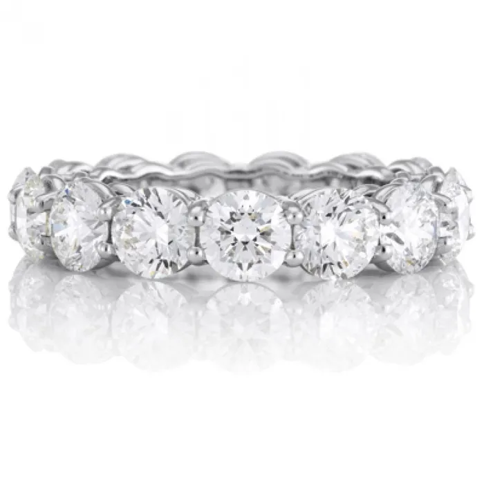 White Gold Sparkling Round Cut 6 Carats Natural Earth Mined Diamond Wedding Band GB Rings White Gold Sparkling Round Cut 6 Carats Natural Earth Mined Diamond Wedding Band GB Rings
