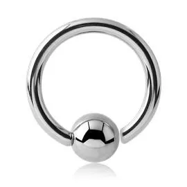 18g Stainless Fixed Bead Ring Tulsa Body Jewelry Rings