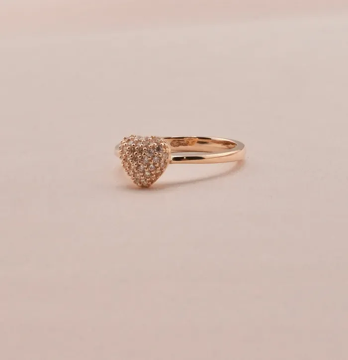 AB and J 14K Gold Heart Womens Ring RG3225 Rings AB and J 14K Gold Heart Womens Ring RG3225 Rings