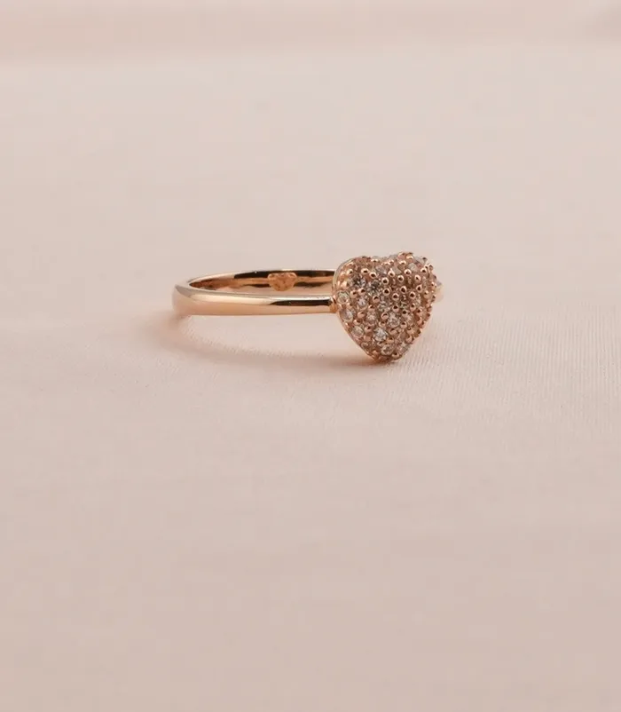 AB and J 14K Gold Heart Womens Ring RG3225 Rings AB and J 14K Gold Heart Womens Ring RG3225 Rings