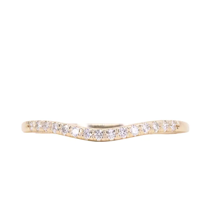 Anueva Jewelry Rings Mini Bend Diamond Contour Band
