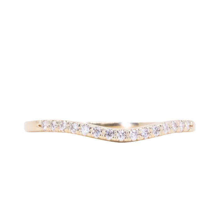 Anueva Jewelry Rings Mini Bend Diamond Contour Band