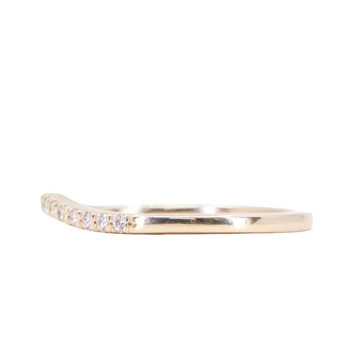 Anueva Jewelry Rings Mini Bend Diamond Contour Band