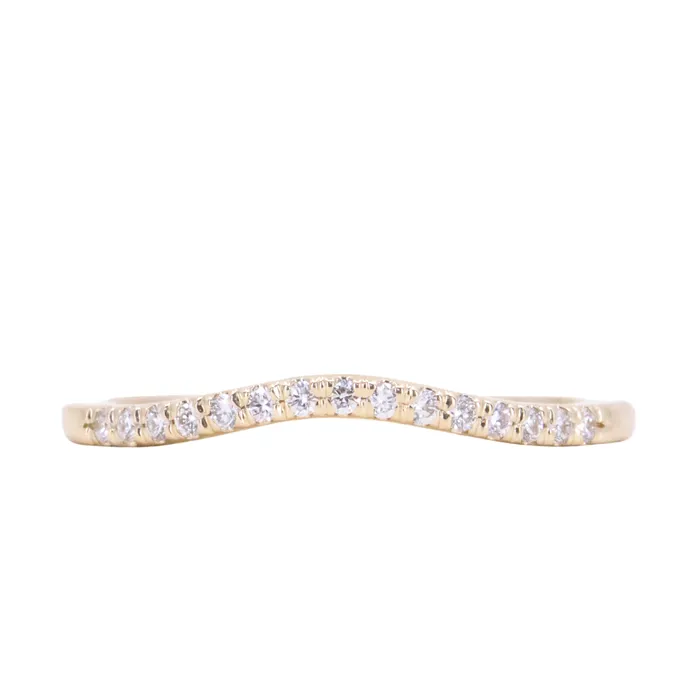 Anueva Jewelry Rings Mini Bend Diamond Contour Band