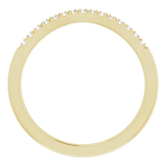 Anueva Jewelry Rings Mini Bend Diamond Contour Band