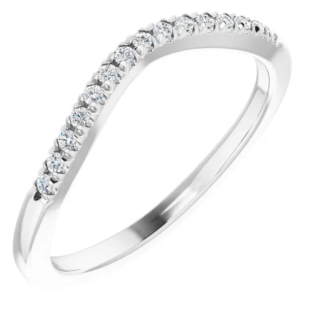 Anueva Jewelry Rings Mini Bend Diamond Contour Band