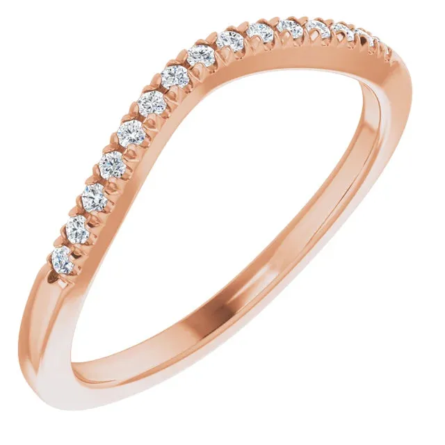 Anueva Jewelry Rings Mini Bend Diamond Contour Band