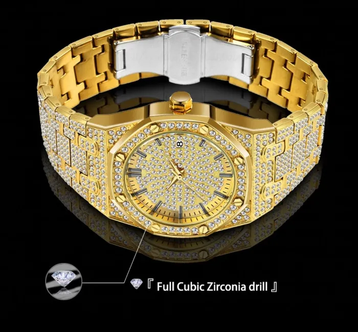 APOLLO31 Watches PAVED DIAMOND BUST DOWN WATCH SERIES