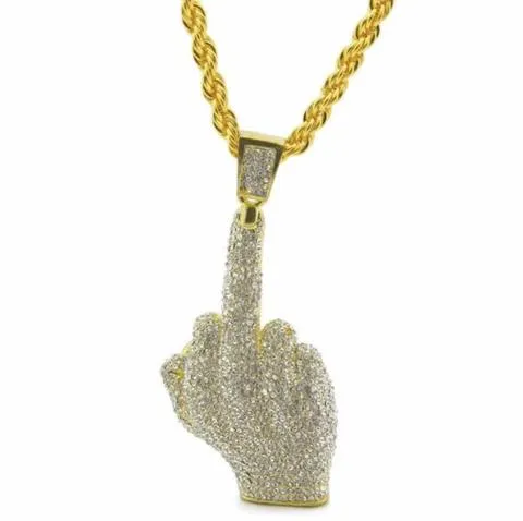 apollo31gold Necklaces MICRO DIAMOND MF NECKLACE