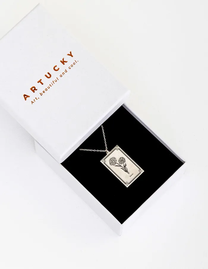artuckycom Necklaces April Birth Flower Necklace Daisy