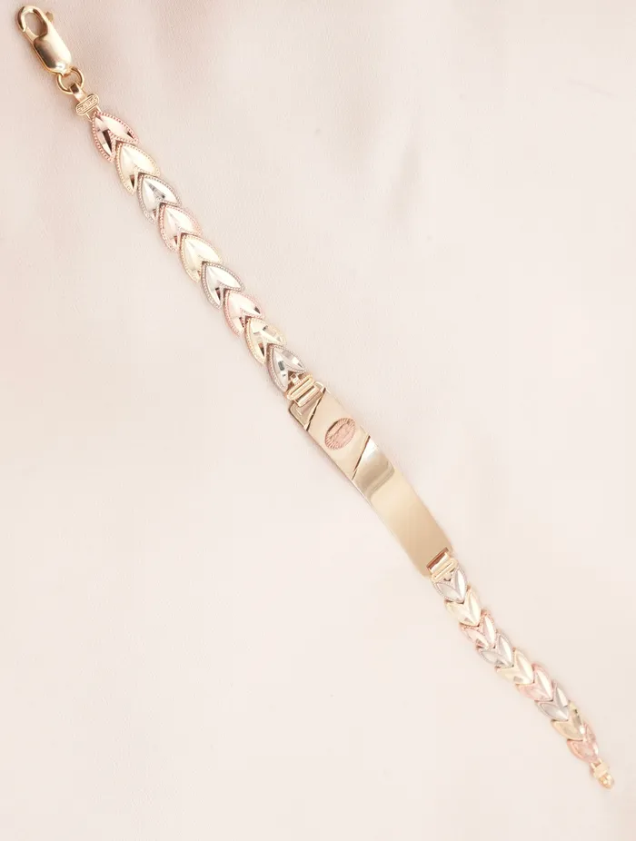 Bracelets 14K Gold Virgencita ID Womens Bracelet AB0333 AB and J Bracelets 14K Gold Virgencita ID Womens Bracelet AB0333 AB and J