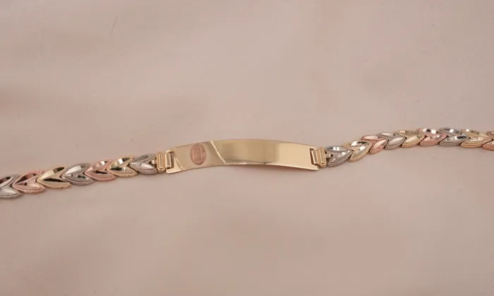 Bracelets 14K Gold Virgencita ID Womens Bracelet AB0333 AB and J Bracelets 14K Gold Virgencita ID Womens Bracelet AB0333 AB and J