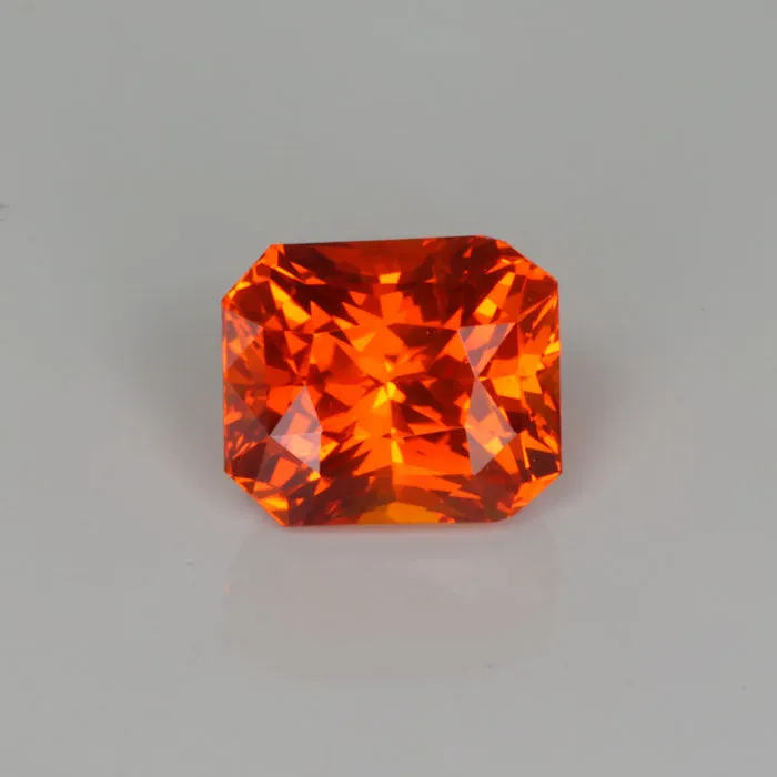 Brilliant Style Emerald Cut Orange Sapphire 309 Carats vendorunknown Earrings Brilliant Style Emerald Cut Orange Sapphire 309 Carats vendorunknown Earrings