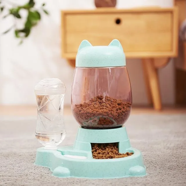 CatCurio Pet Store Earrings Cat Ear Food Water Dispenser