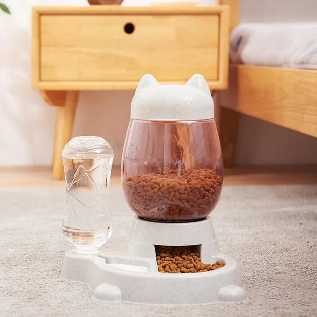 CatCurio Pet Store Earrings Cat Ear Food Water Dispenser