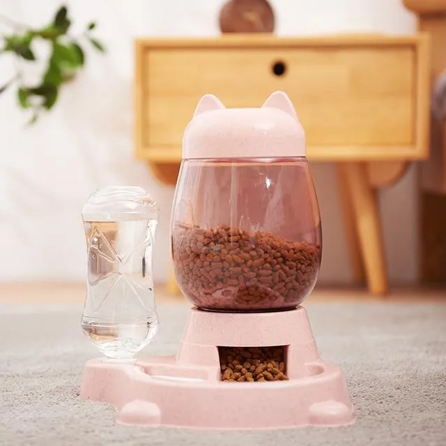 CatCurio Pet Store Earrings Cat Ear Food Water Dispenser