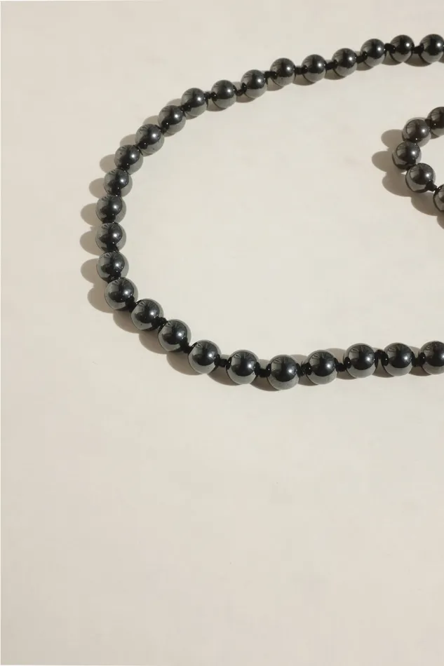 collectionno2 BLACK GLASS PEARL VINTAGE NECKLACE Necklaces collectionno2 BLACK GLASS PEARL VINTAGE NECKLACE Necklaces