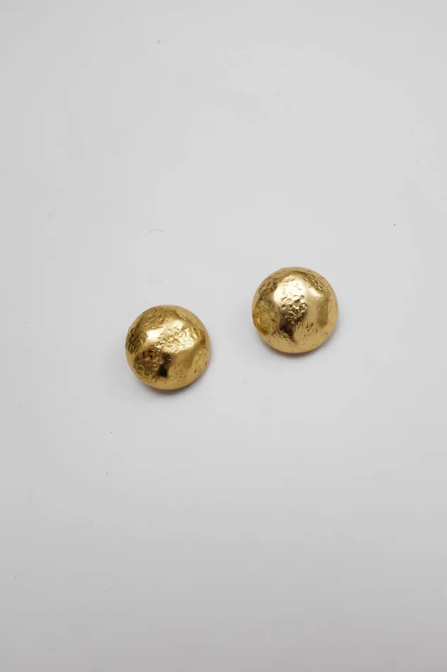collectionno2 Earrings MOON VINTAGE 14K GOLD HAMMERED EARRINGS collectionno2 Earrings MOON VINTAGE 14K GOLD HAMMERED EARRINGS