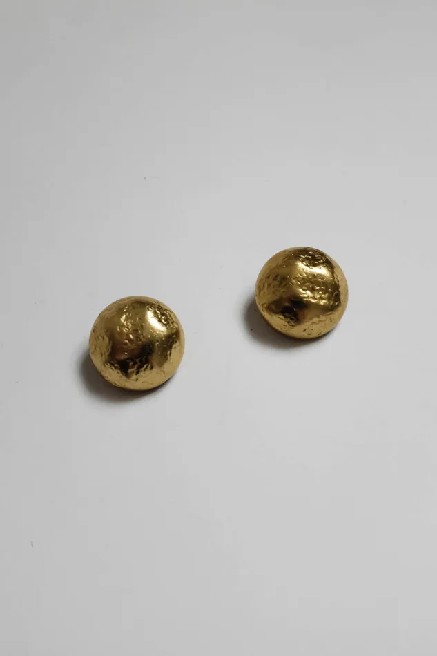 collectionno2 Earrings MOON VINTAGE 14K GOLD HAMMERED EARRINGS collectionno2 Earrings MOON VINTAGE 14K GOLD HAMMERED EARRINGS